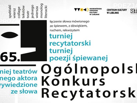 65. OGÓLNOPOLSKI KONKURS RECYTATORSKI