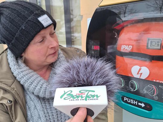 Kolejny defibrylator pojawił się w przestrzeni publicznej Chełma