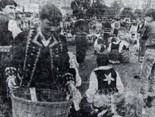 Pogoda nie rozpieszczała uczestników Chmielaków w 1983 roku