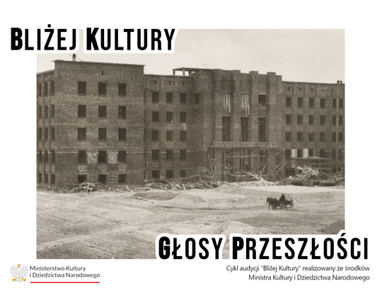 Gmach Dyrekcji Kolejowej w trakcie budowy, lata 1938-1939