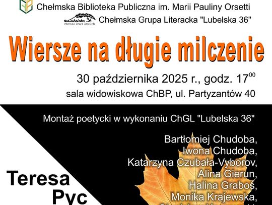 BLIŻEJ KULTURY (odc. 285) - "Wiersze na długie milczenie" w Chełmskiej Bibliotece Publicznej