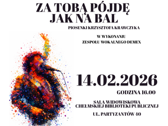 Koncert pt. „Za Tobą pójdę jak na bal” odbędzie się 14 lutego o 16:00 i przybliży zgromadzonej publiczności dorobek artystyczny Krzysztofa Krawczyka.