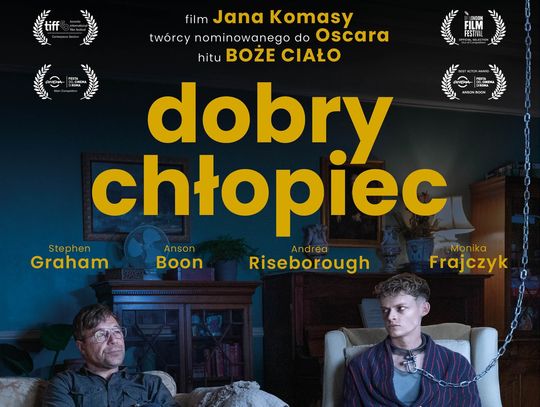 Najnowszą produkcję filmową, "Dobry chłopiec" w reżyserii Jana Komasy, będzie można obejrzeć podczas spotkania Dyskusyjnego Klubu Filmowego "Rewers" w Chełmie.