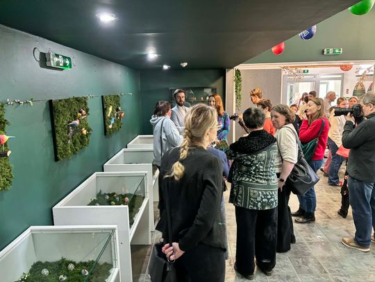 Ekspozycja pisanek lubelskich w Muzeum Ziemi Chełmskiej.