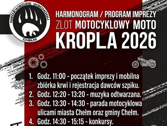20 czerwca nad Zalewem Żółtańce odbędzie się jubileuszowa, bo dziesiąta edycja MotoKropli.