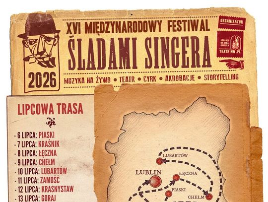 9 lipca w Chełmie odbędzie się XVI Festiwal „Śladami Singera”.