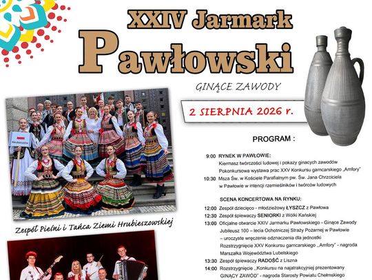 2 sierpnia rynek w Pawłowie ponownie stanie się miejscem spotkania tradycji, kultury i lokalnej wspólnoty.