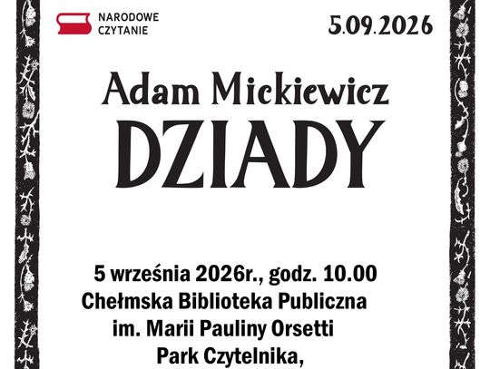 Wydarzenie odbędzie się 5 września o godz. 10.00 w Parku Czytelnika przy ul. Partyzantów 40.