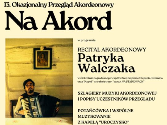 Wydarzenie zaplanowano na 10 października o godz. 16.00 w sali widowiskowej KDK.