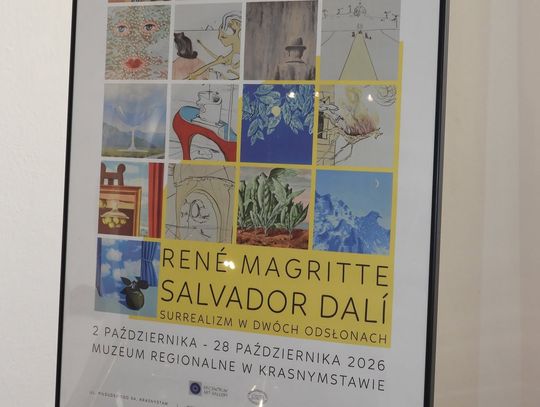 Wystawa „René Magritte – Salvador Dalí. Surrealizm w dwóch odsłonach” w Muzeum regionalnym w Krasnymstawie będzie można podziwiać do 28 października.