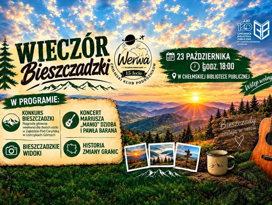 23 października odbędzie się spotkanie Chełmskiego Klubu Podróżników.