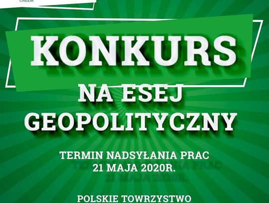 Chełm: Konkurs na esej geopolityczny z nagrodami