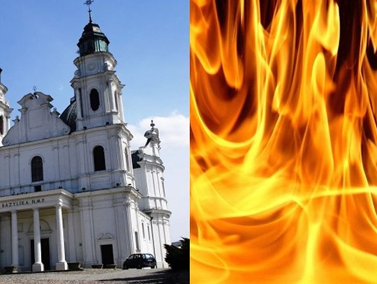 Chełm: O krok od tragedii! Płonął dach Bazyliki Mariackiej