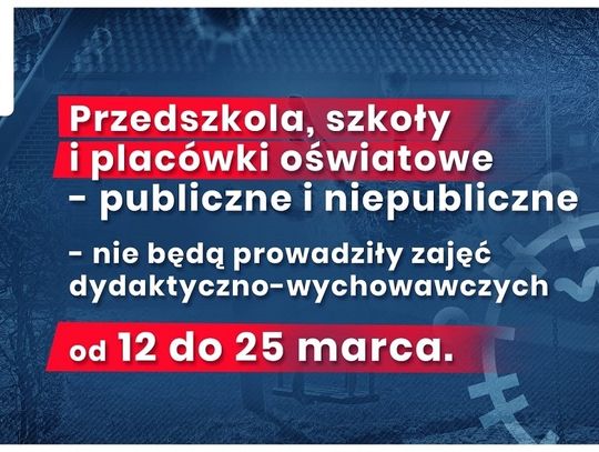 Chełm: Placówki oświatowe zamknięte na dwa tygodnie