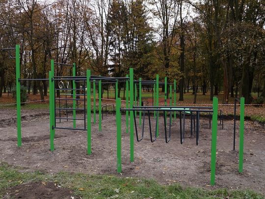 Chełm: Siłownia zewnętrzna w Parku Miejskim prawie gotowa