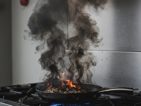 Chełm. Śmierć podczas gotowania. Strażacy wezwani do zadymionej kuchni