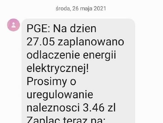 Chełm: Uwaga na próbę oszustwa na niedopłatę rachunku za prąd!