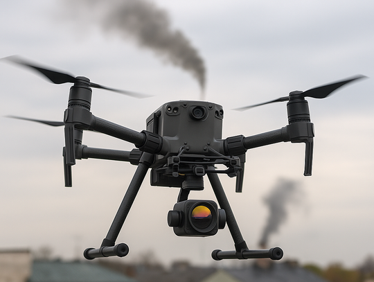 Dron antysmogowy ma badać jakość powietrza przez cały sezon grzewczy