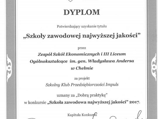 Ekonomy szkołą najwyższej jakości