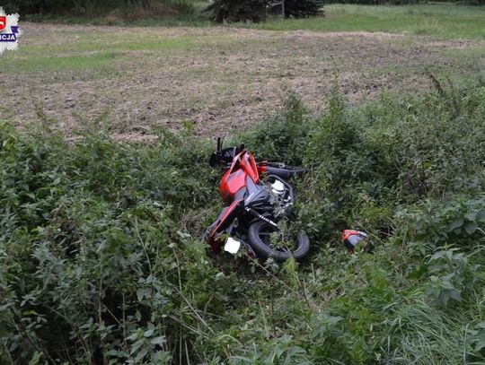 Gm. Chełm: 15-latka nie opanowała motocykla