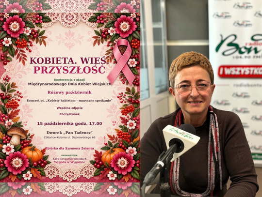 15 października o godzinie 17:00 w Dworku „Pan Tadeusz” w Żółtańcach-Kolonii odbędzie się konferencja pod hasłem „Kobieta. Wieś. Przyszłość”.