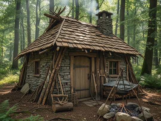 Instrukcja Przetrwania #16 - budowa domku w lesie