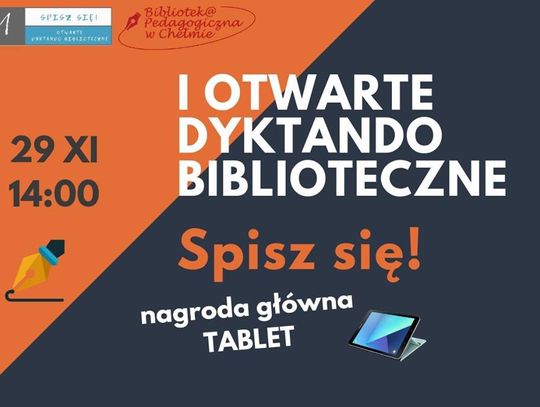 Już w czwartek I Otwarte Dyktando Biblioteczne