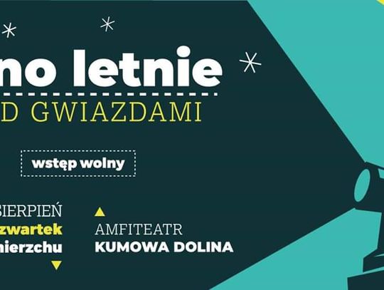 Kino letnie zaprasza do Amfiteatru w Kumowej Dolinie