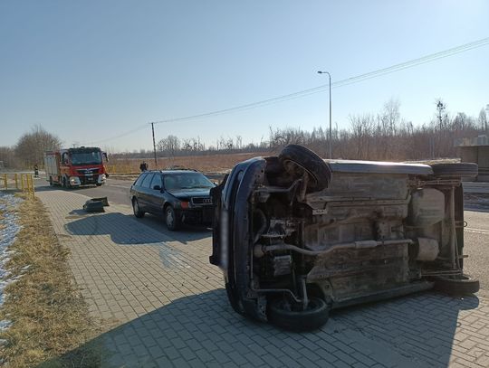 Kolizja drogowa w Bończy