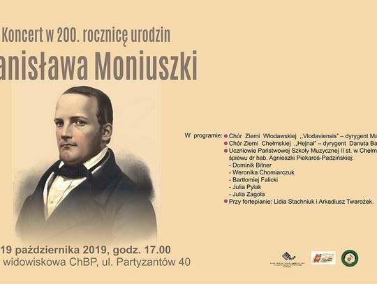 Koncert z okazji 200. rocznicy urodzin Stanisława Moniuszki