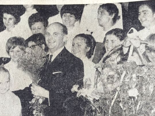 Chór Mecsek w Powiatowym Domu Kultury w 1971 r.