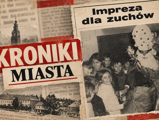 Grafika ilustracyjna przygotowana z wykorzystaniem AI oraz fragmentu artykułu ze „Sztandaru Ludu” z 30 grudnia 1971 r.