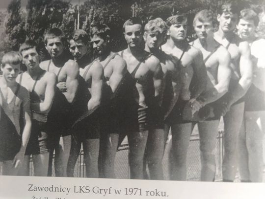 Zawodnicy LKS Gryf w 1971 roku