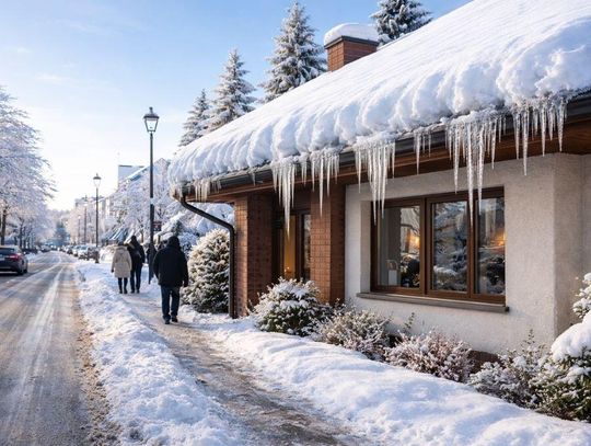 Nie usuniesz śniegu z dachu? Inspektor może zapukać do Twoich drzwi