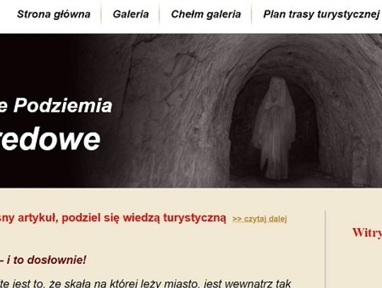 Podziemia Kredowe straszą... stroną internetową