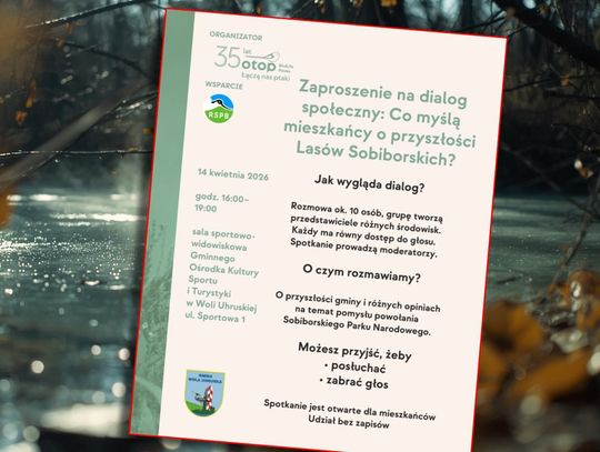 Przyszłość Lasów Sobiborskich. Rozpoczyna się cykl spotkań z mieszkańcami