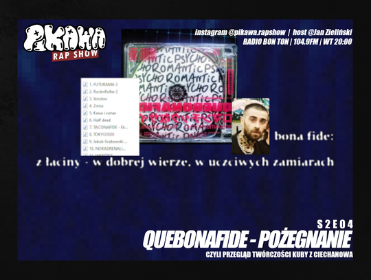 QUEBONAFIDE - POŻEGNANIE | S2E03 | PIKAWA RAP SHOW