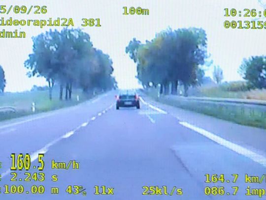 Wiadomości lokalne. 160 kilometrów na godzinę w Anusinie. Weekendowa kontrola prędkości