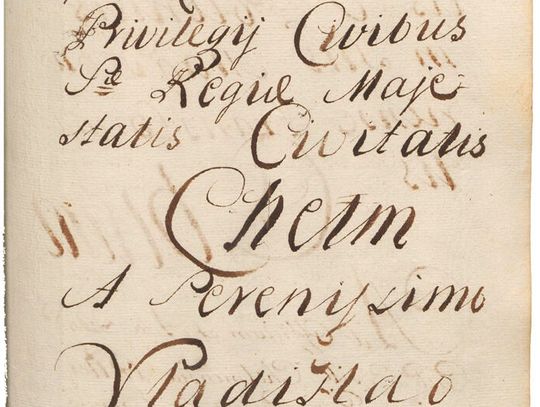 Fragment aktu lokacyjnego Chełma