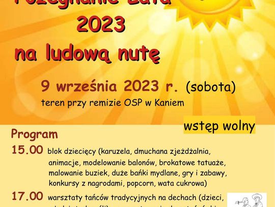 Wiadomości lokalne 8.09.2023 g. 9.30
