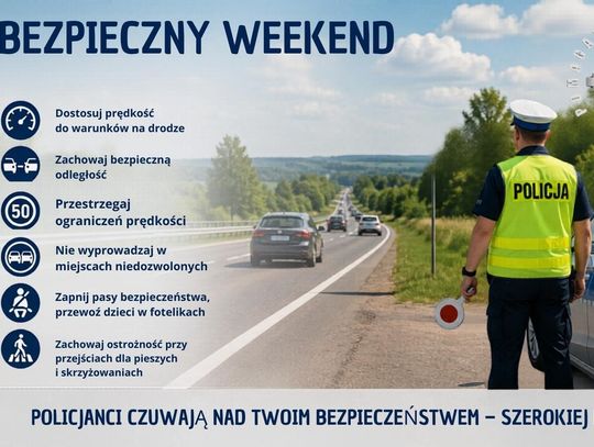 Przed długim weekendem policja apeluje o ostrożność na drogach.