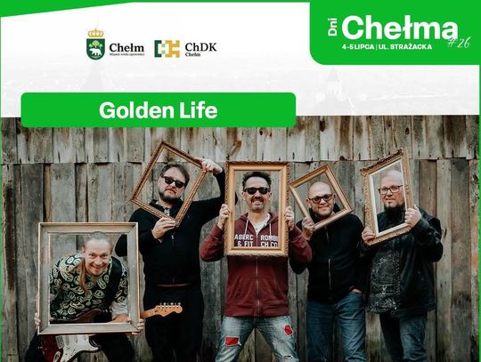 Dni Chełma 2026: Obok zespołu Perfect z Łukaszem Drapałą i projektu Paktofonika Orkiestra na scenie wystąpi także Golden Life.