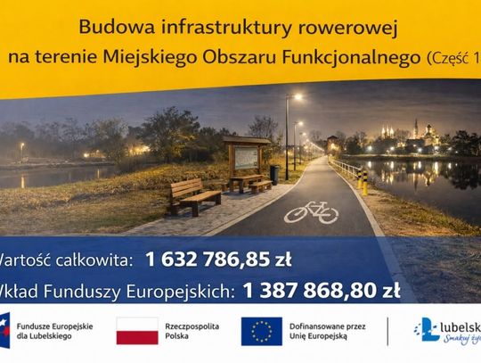 Gmina Miejska Włodawa rozpoczęła realizację dużego projektu budowy infrastruktury rowerowej w ramach Miejskiego Obszaru Funkcjonalnego.