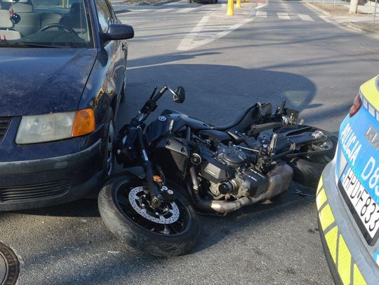 Wypadek motocyklisty w Chełmie