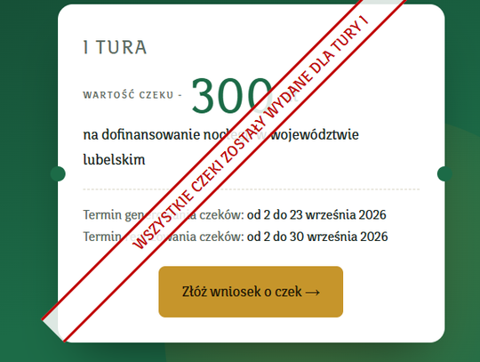 Wiadomości lokalne. Pół miliona wejść i 30 sekund. Lubelski Czek Turystyczny zrobił furorę
