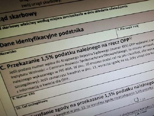 Wiadomości lokalne. Półtora procent podatku wspiera Chełm. Setki tysięcy złotych dla lokalnych organizacji