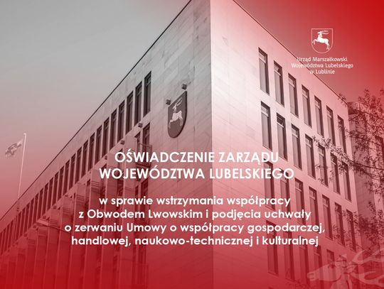 Wiadomości lokalne. Rok UPA i Szuchewycza budzi sprzeciw. Zarząd województwa proponuje wstrzymanie współpracy