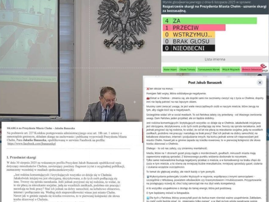 Wiadomości lokalne - Skarga na wpis prezydenta Chełma Wiadomości lokalne - Skarga na wpis prezydenta Chełma