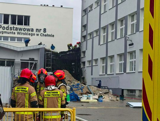 Wiadomości lokalne. Strażacy gasili pożar w chełmskiej „Ósemce”