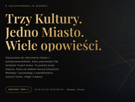 Władze miasta zapraszają do zwiedzania Włodawy z audioprzewodnikiem pod hasłem: "Trzy kultury. Jedno miasto. Wiele opowieści”.